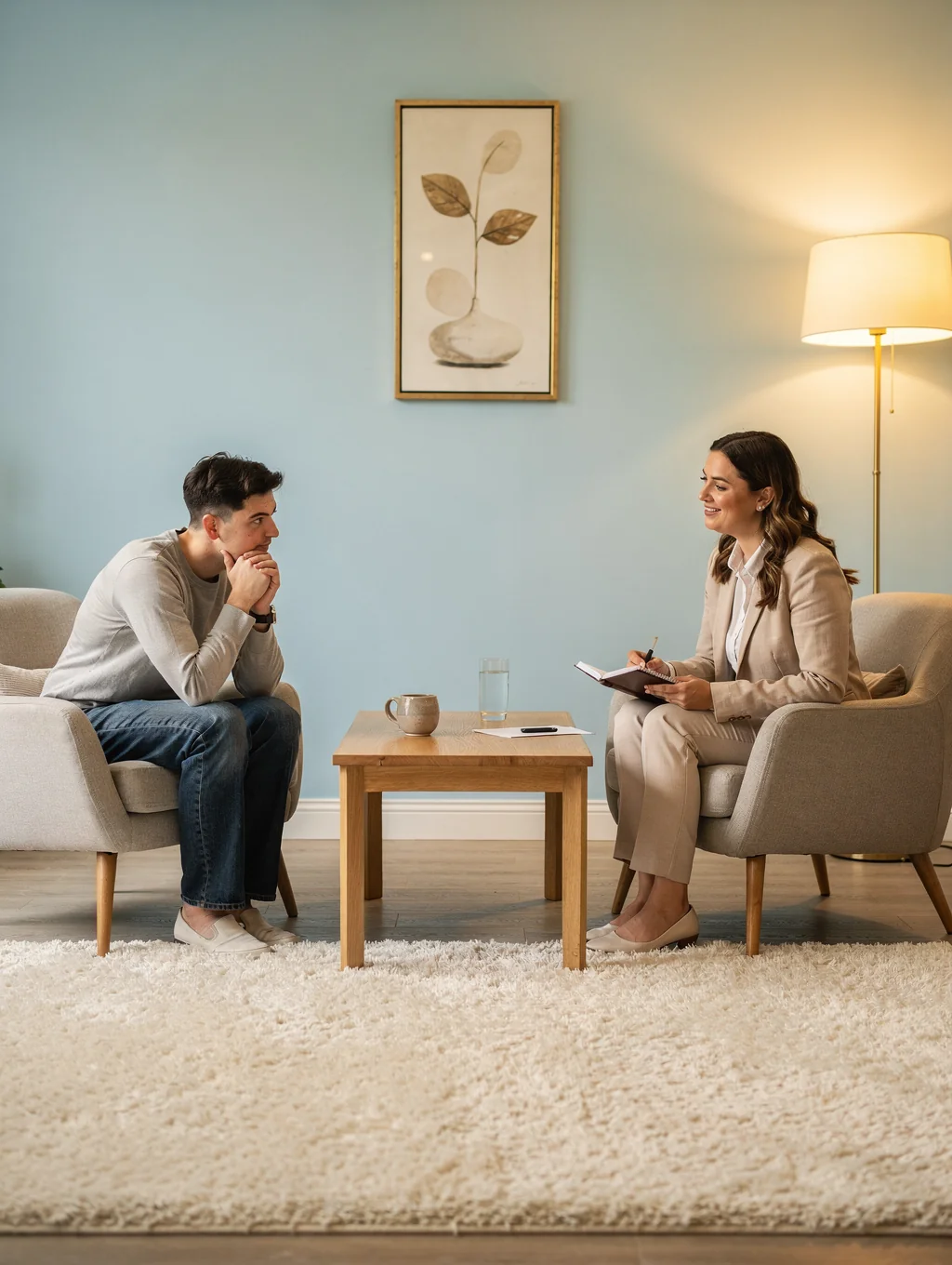 Reflective storytelling session in a clinical setting