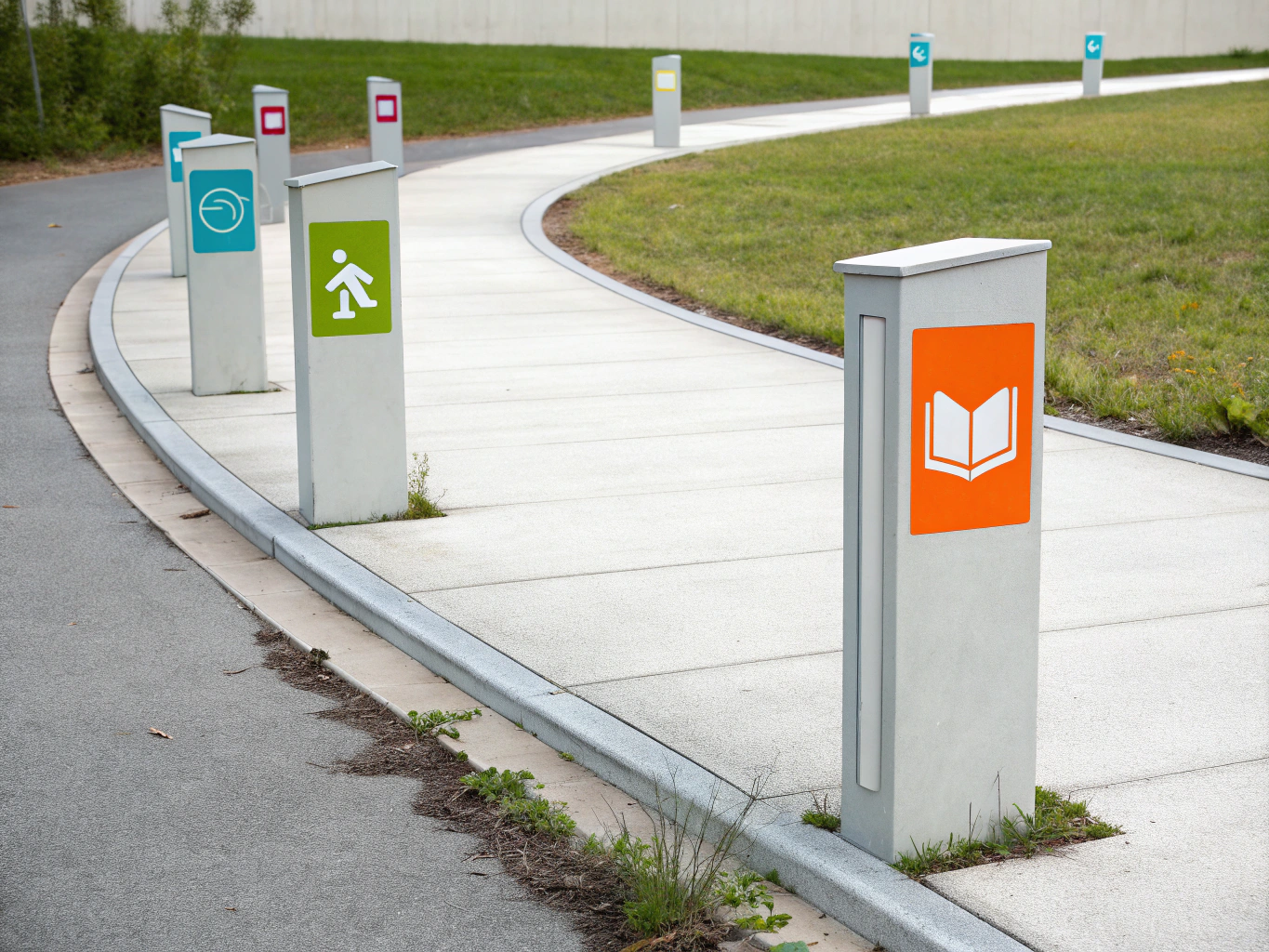 A structured path representing educational growth and personal development