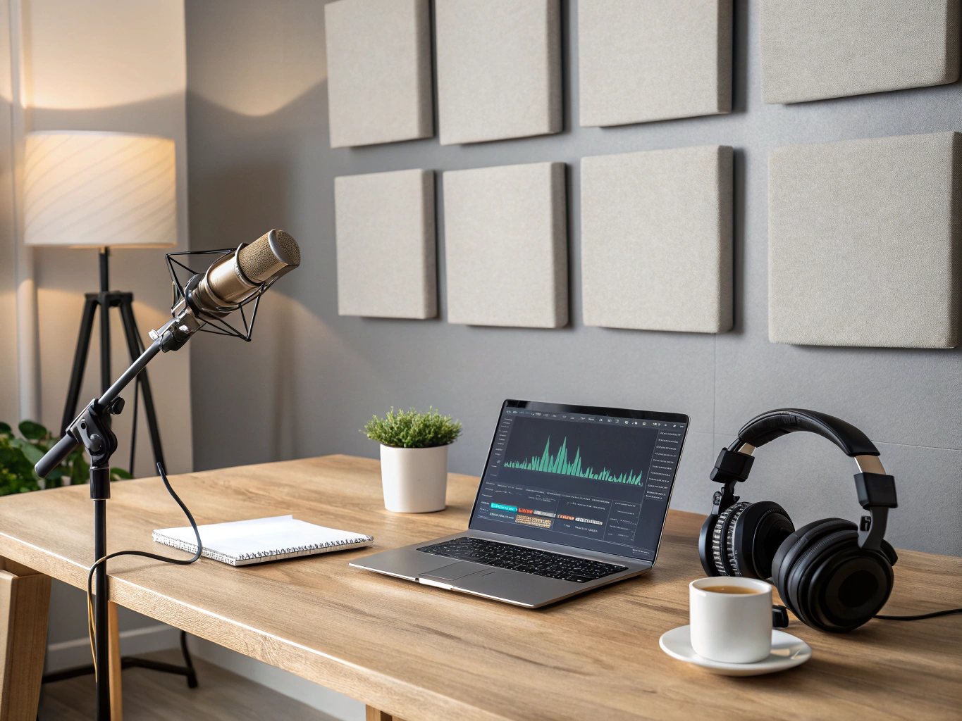 Recording a podcast episode about health narratives