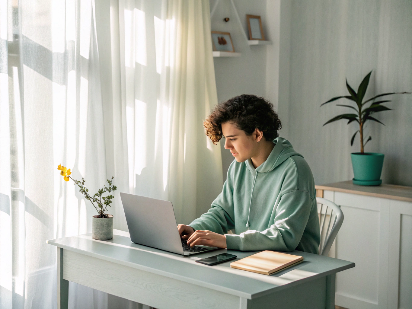Student learning online